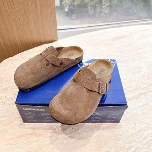 Birkenstock Boston Soft Footbed Suede Mink